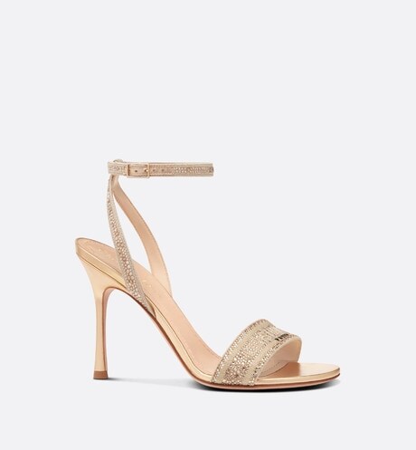 nude dior sandals